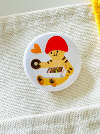 [Mushroom Cat] Mini Button Pins