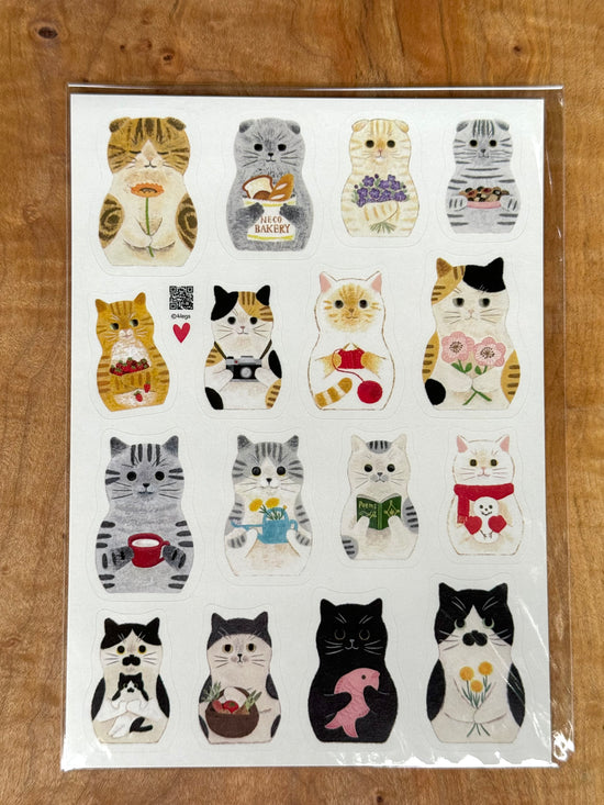 [4legs] Matryoshka Cat Dolls sticker sheet