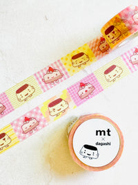 [mt] dagashi x mini pudding-chan washi tape