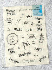 [Bechori] Hand Lettering double sided sticker sheet