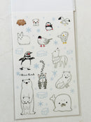 [SEAL-DO] Shinzi Katoh x Kira Kira Hologram Layer sticker sheet: Animals in Snow and Ice