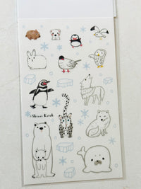 [SEAL-DO] Shinzi Katoh x Kira Kira Hologram Layer sticker sheet: Animals in Snow and Ice