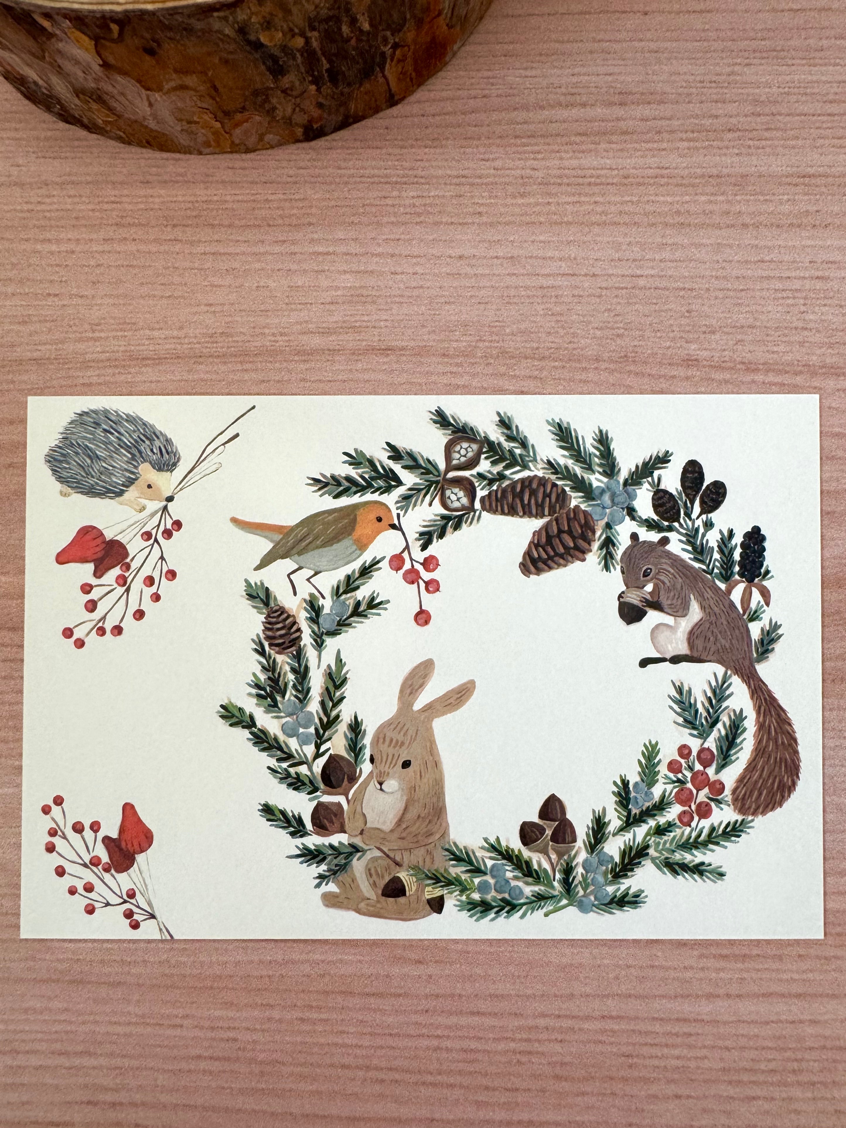 [4legs] Nature’s Wreath postcard