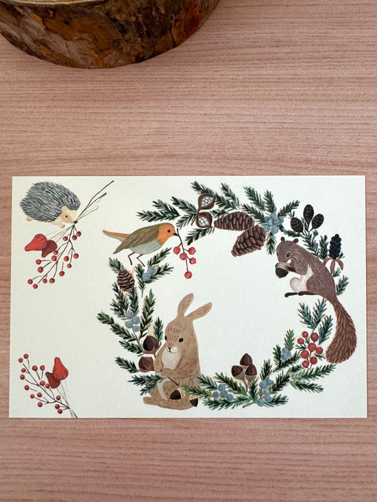 [4legs] Nature’s Wreath postcard