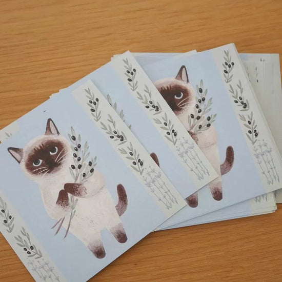 [4legs] Siamese & Olive memo