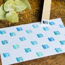 [RiraRira Hanko] Newspaper mini rubber stamp