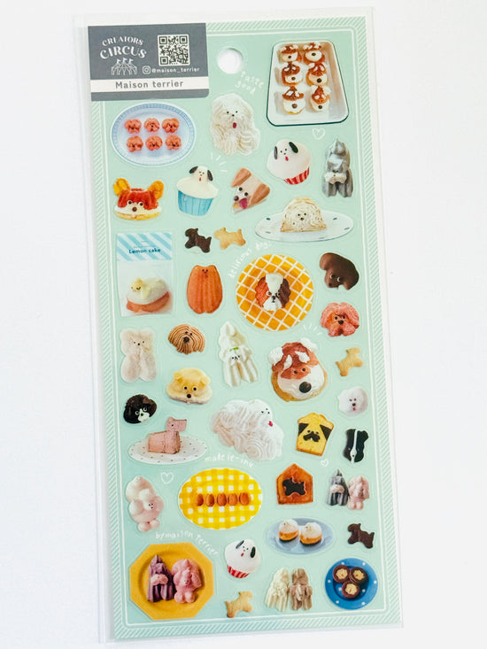 [Kana Yokoo] Creators Circus collab x Maison Terrier · Dog Treats sticker sheet