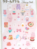 [Kamio] To Make Cooking series • Cherry Pink sticker sheet {no restock}