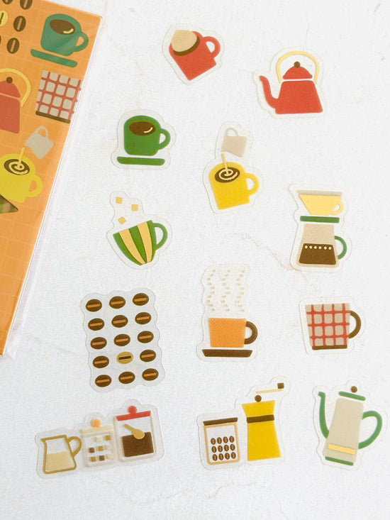 [World Craft] Cafe Accessories Kira Kira flake stickers (last chance • no restock)