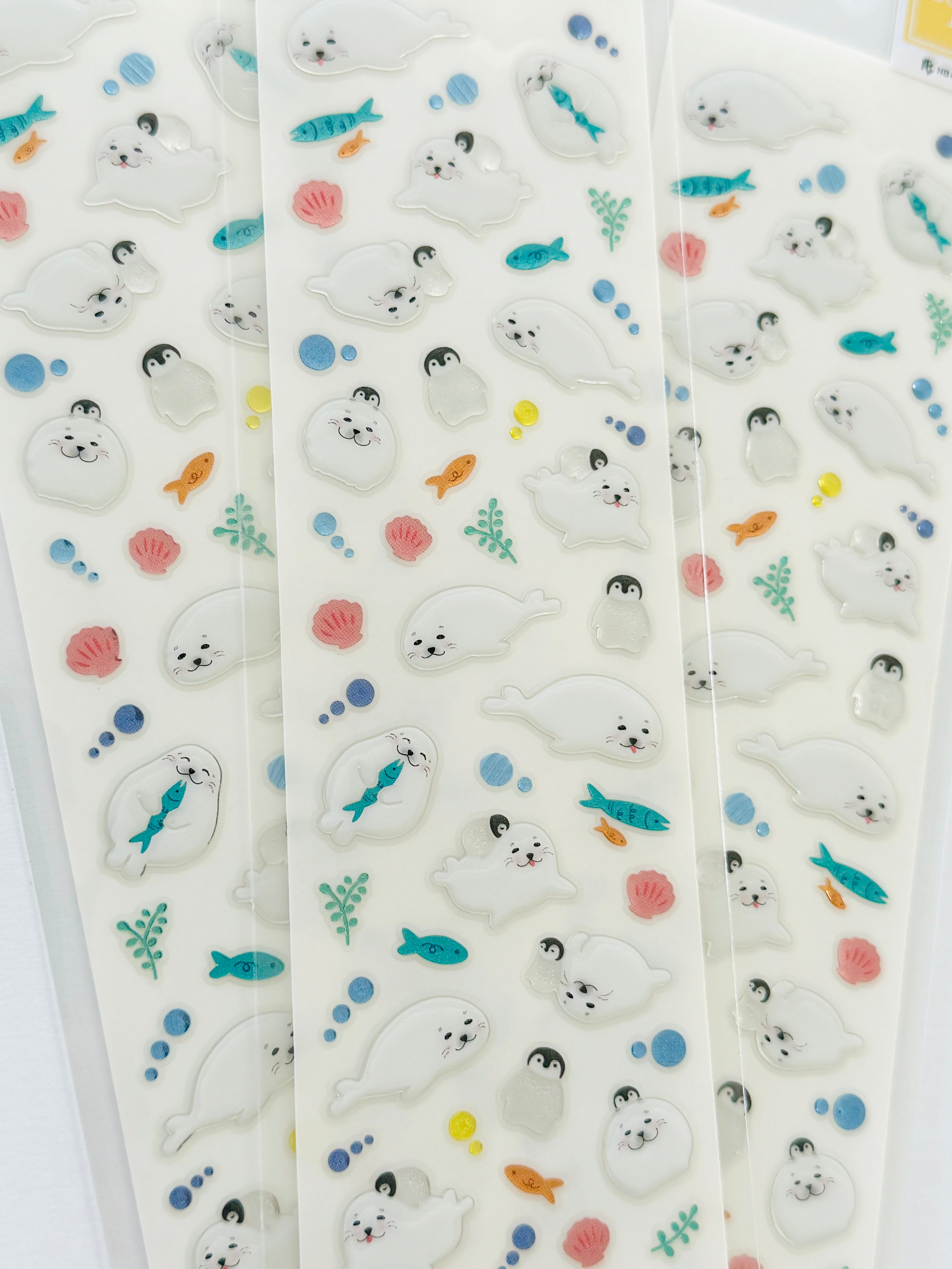 [NB] Besties: Seal & Penguin sticker sheet