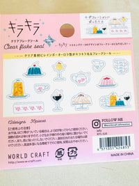 [World Craft] Jelly Desserts Kira Kira flake stickers (last chance • no restock)