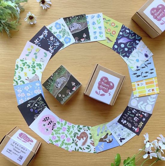 [4legs] "For Flower Lovers" Miniature Loose Memo Set in Box
