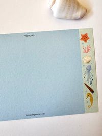 [4legs] Seashell Cat postcard