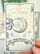 [SEAL-DO] Shinzi Katoh x Kenji Miyazawa "The Nighthawk Star" Ex Libris Booklet · Letterpress Stickers (Copy)