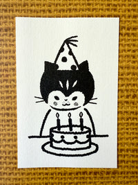 [Tsubame Books] Birthday Cat postcard