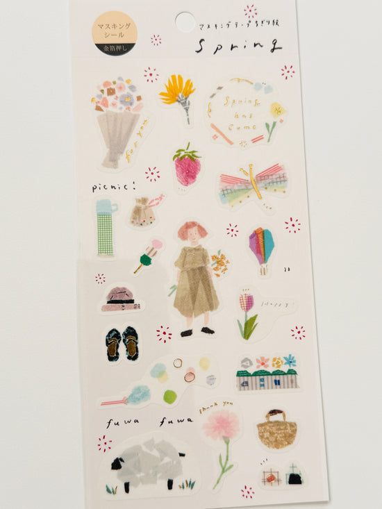 [Miki Tamura] SAIEN x Spring sticker sheet