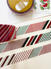 [mt] Merry Christmas Color Stripe slim washi tape