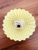 [I Love Stamp] Happy Riceball Onigiri mini rubber stamp