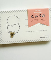 [forme] Fountain Pen Ink Swatch Card x Original Product