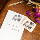 [RiraRira Hanko] Uncle Iwai Strawberry Cake rubber stamp