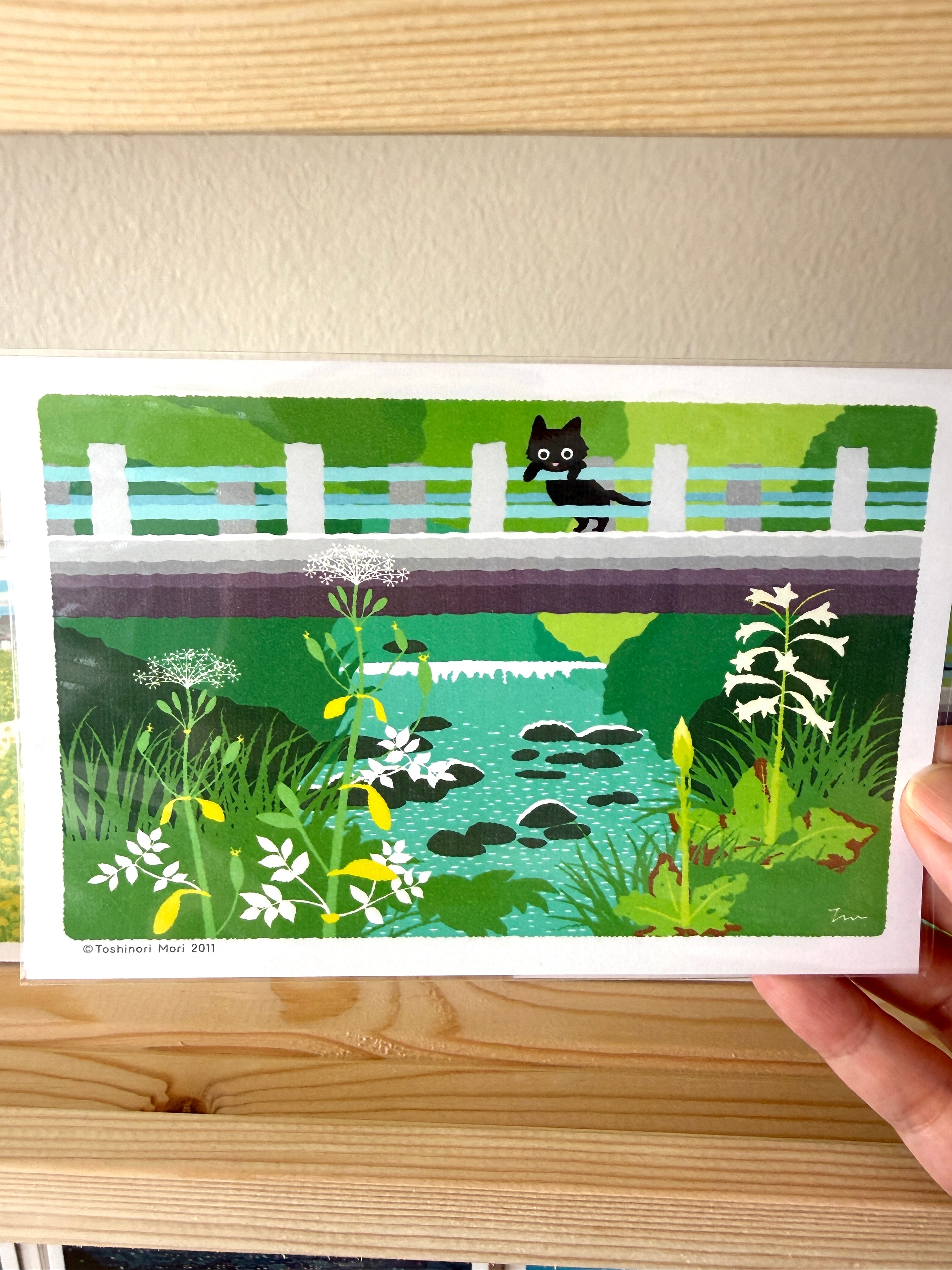 [Tabineko] Original Exclusive: Bloom Under the Bridge postcard x Toshinori Mori