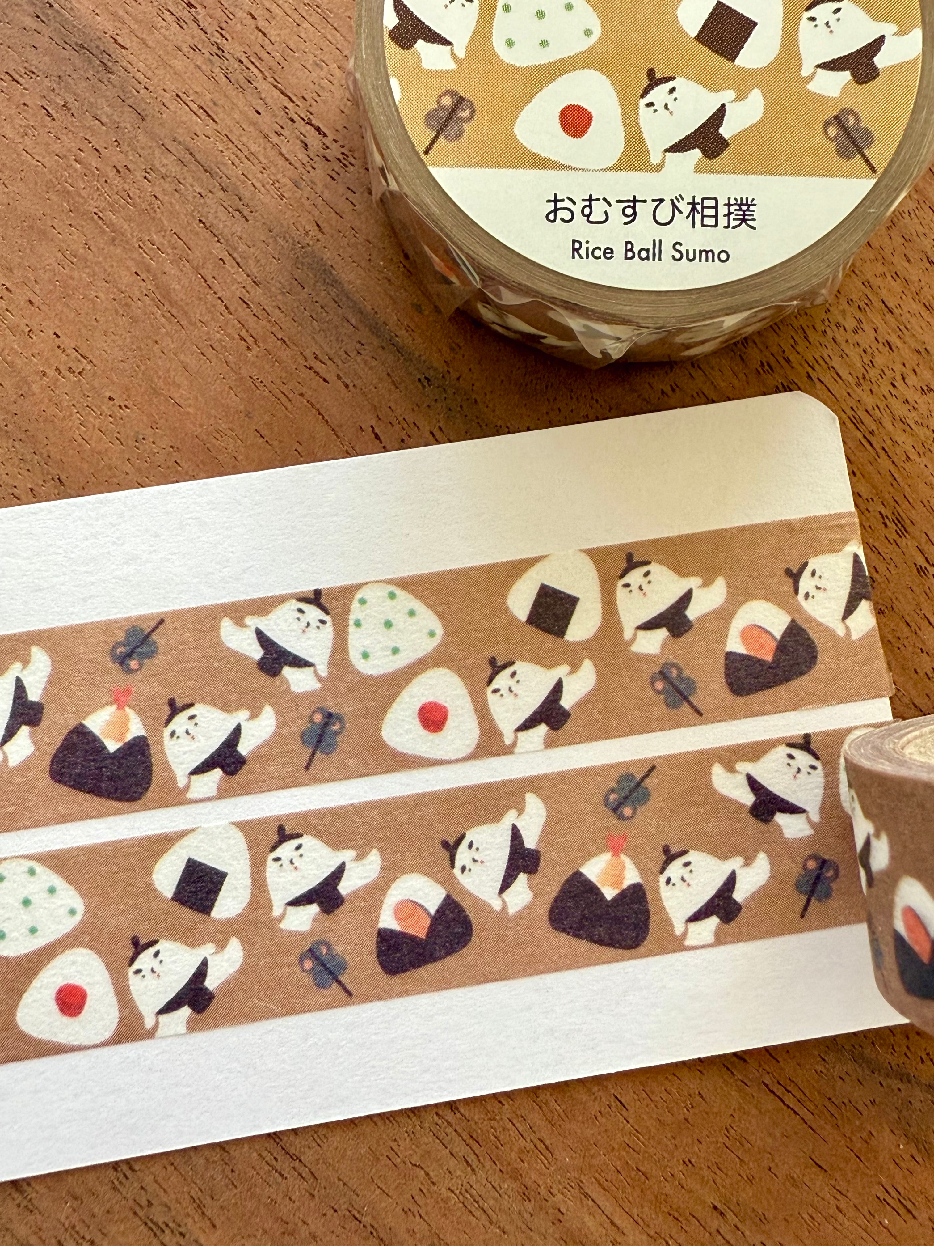 [SAIEN] Rice ball Sumo washi tape