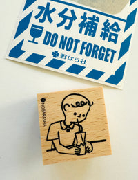 [Nobarasha] Stay Hydrated rubber stamp