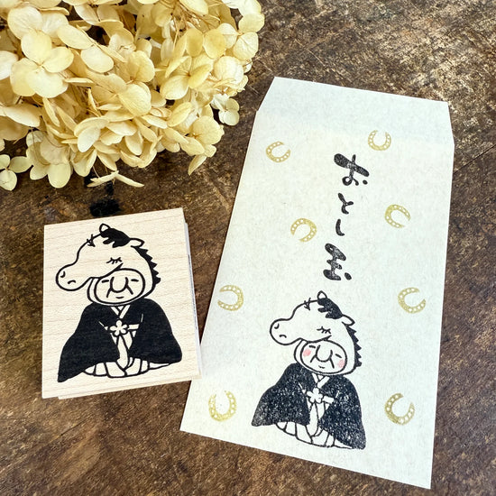 [RiraRira Hanko] Uncle Iwai Horse Zodiac Year 🐴 rubber stamp