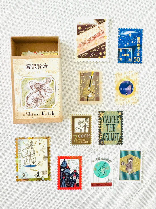 [SEAL-DO] Shinzi Katoh x Kenji Miyazawa: "Gauche the Cellist" box flake stickers