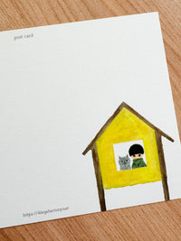 [4legs] Me, Waiting postcard