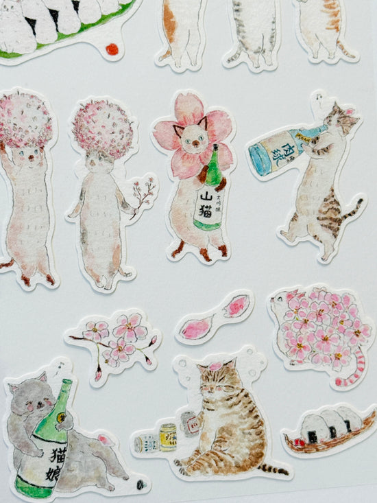 [TOCORO COMUGI] Tipsy Hanami Celebration sticker sheet