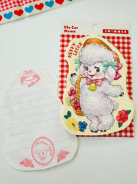 [Swimmer] Bear & Lamb Die-Cut memo