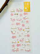 [Active] Long Tail Tit Birdie & Sakura sticker sheet