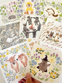 Animal Seasons Memo by Harumi Nishimura