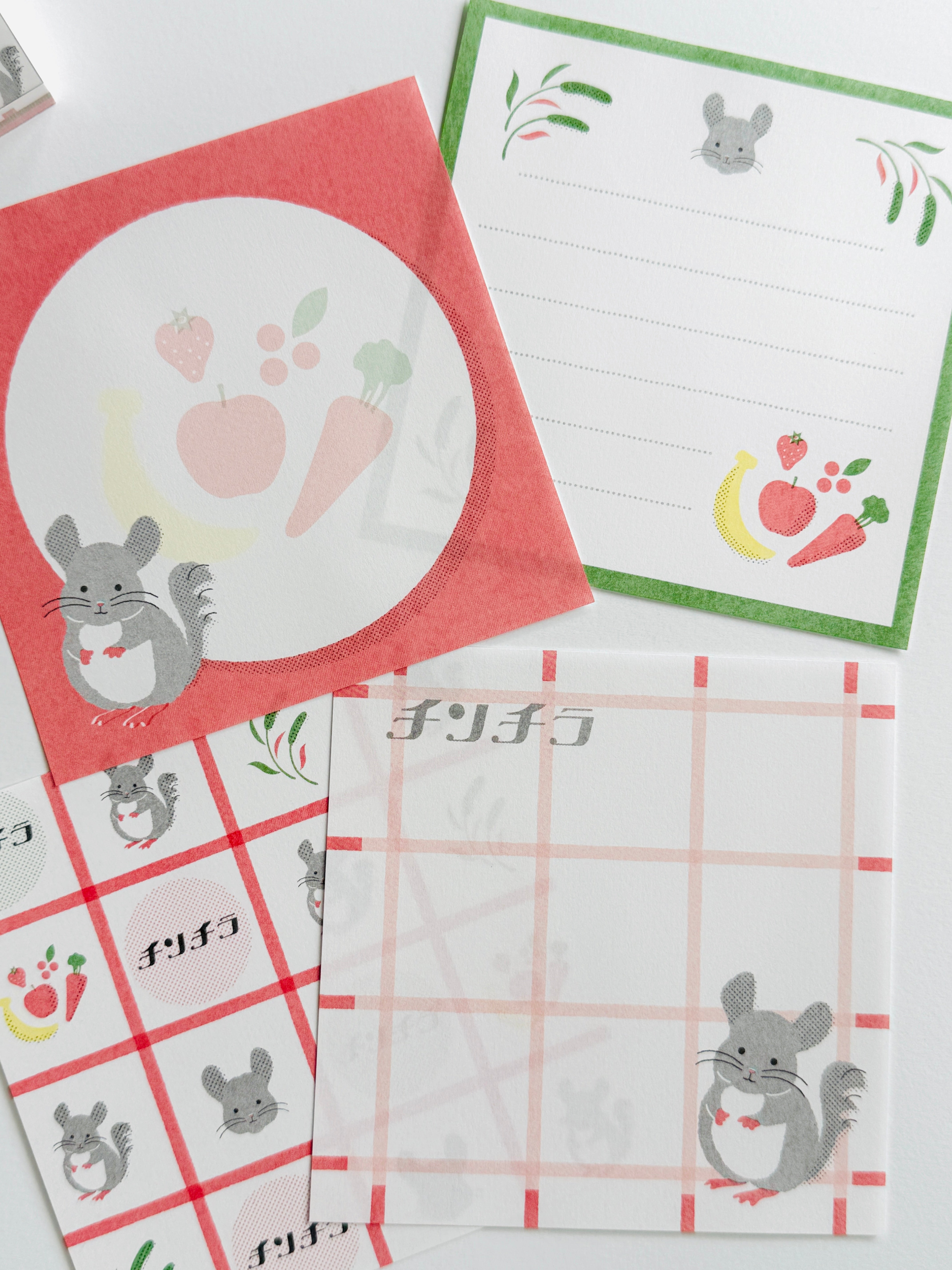 [GreenFlash] Chinchilla Block Memo pad