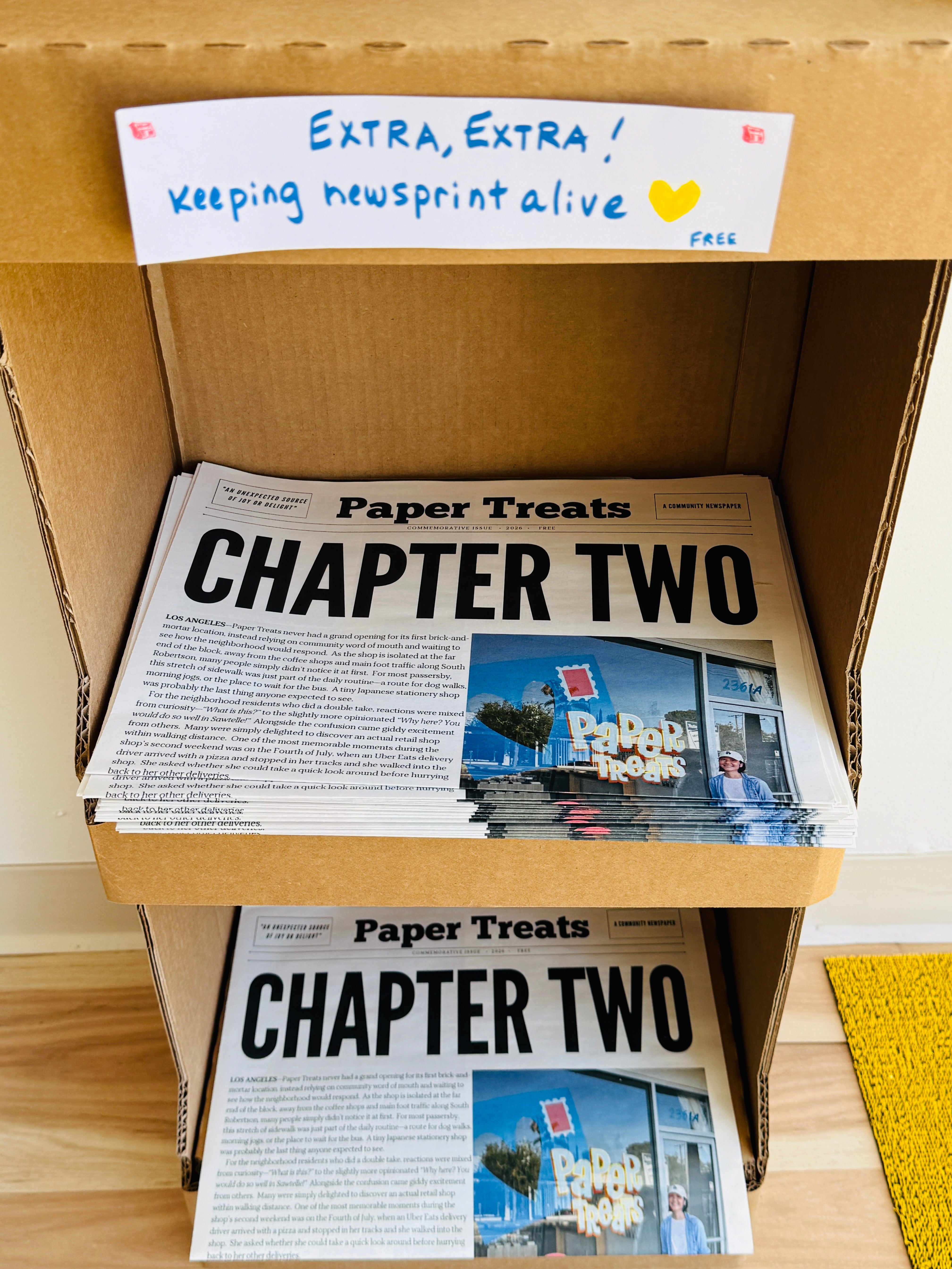 Paper Treats Newspaper - *PRINTED Version · Brick and Mortar Issue