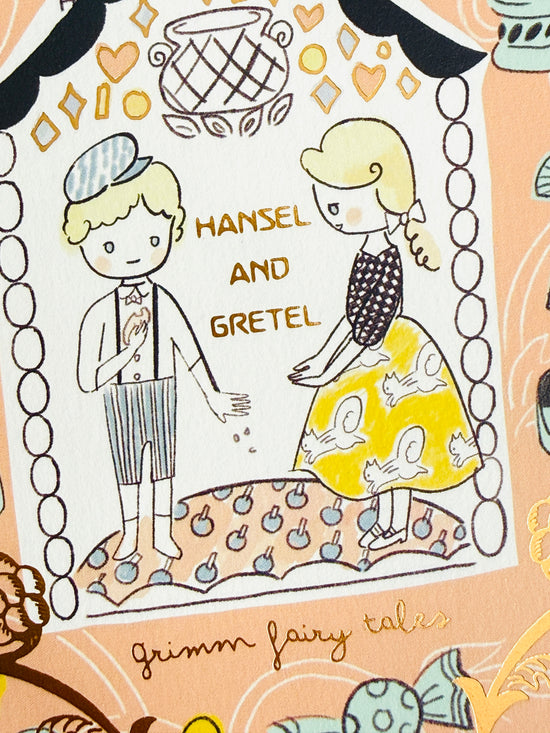 [SEAL-DO] Shinzi Katoh x Walking Literature series: Hansel and Gretel by Brothers Grimm · Sparkling postcard