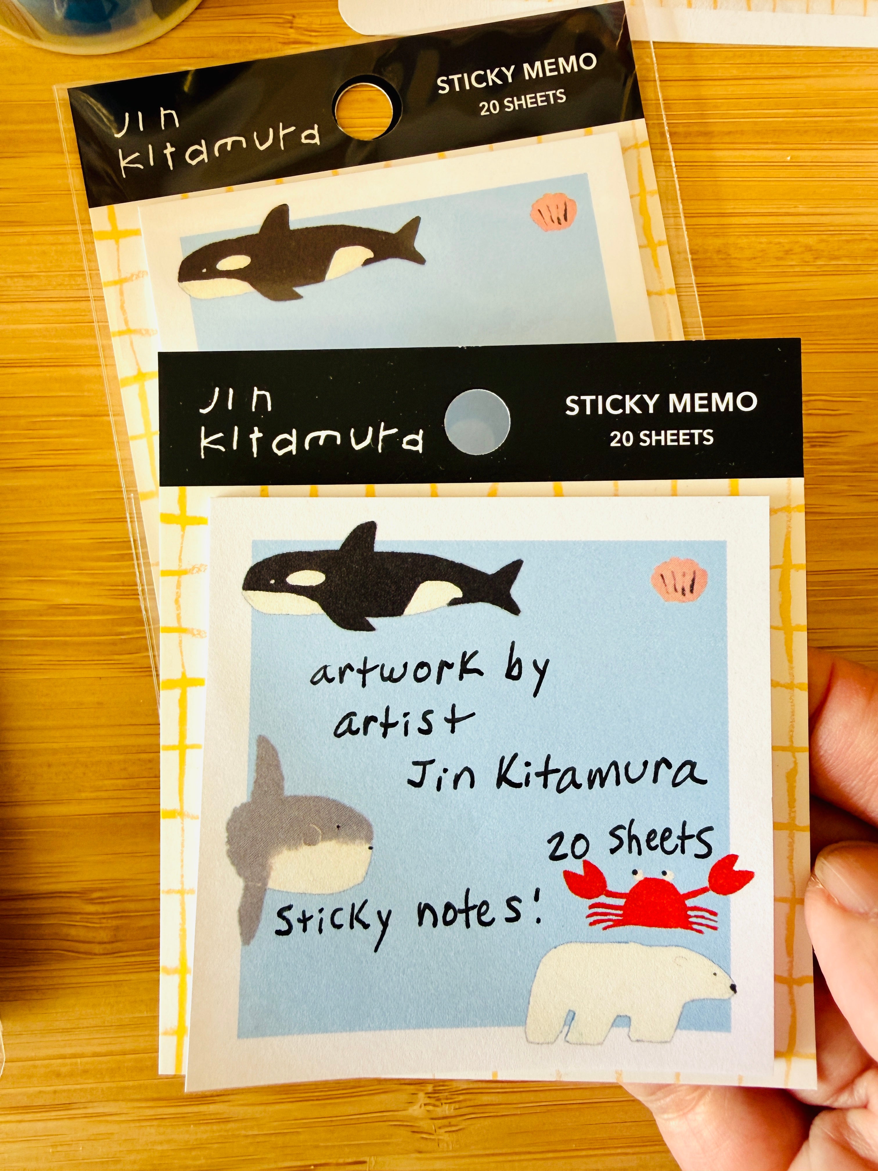 [GreenFlash] Jin Kitamura · Crayon Art Animals sticky note