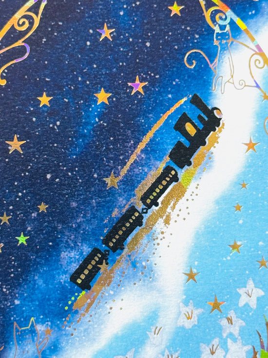 [SEAL-DO] Shinzi Katoh x Kenji Miyazawa: Magic Lantern Museum “Night on the Galactic Railroad 1” • Sparkling postcard