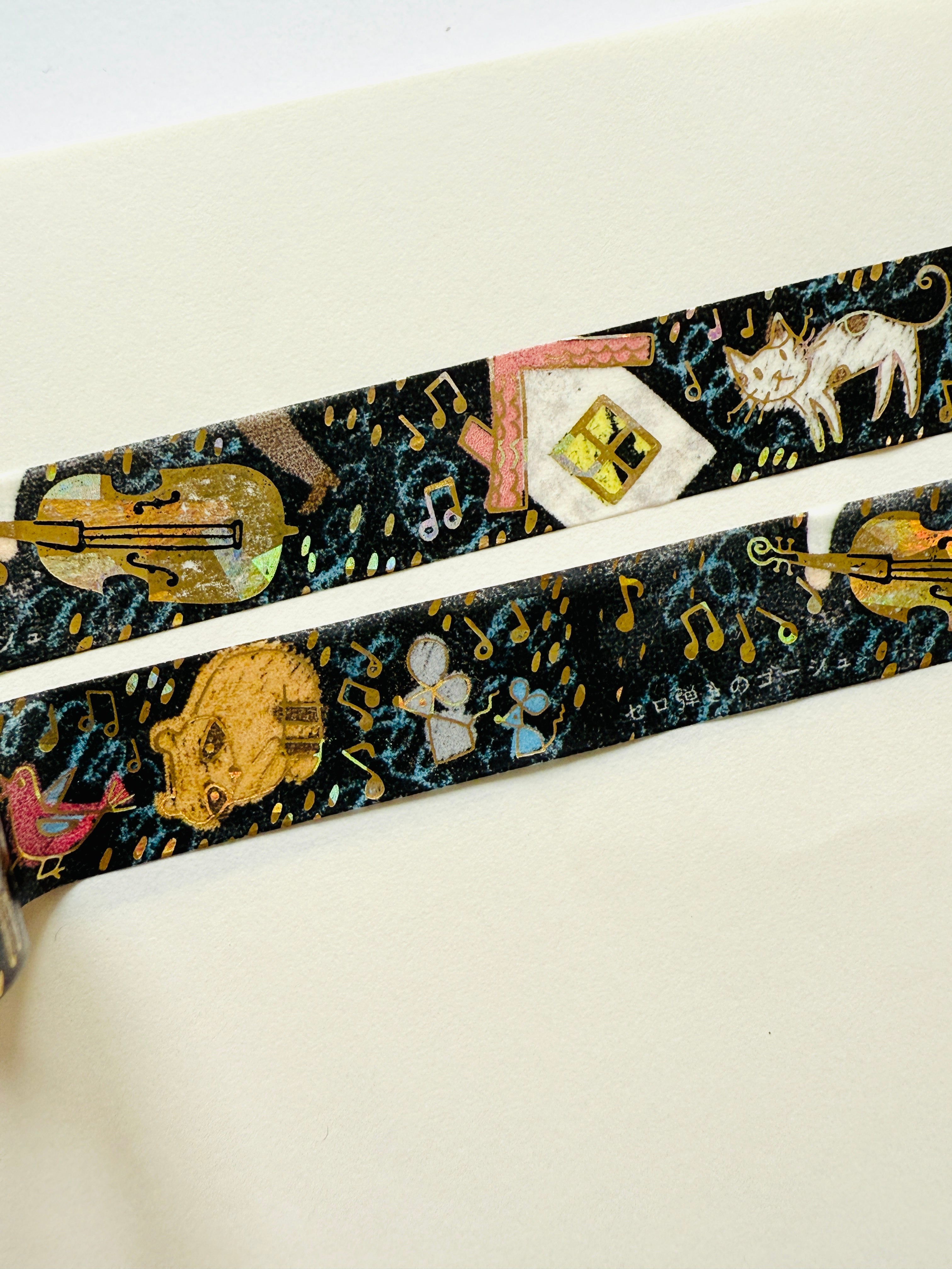 [SEAL-DO] Shinzi Katoh x Kenji Miyazawa: Gauche the Cellist washi tape