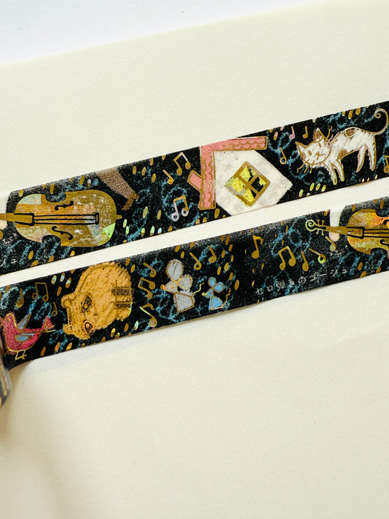 [SEAL-DO] Shinzi Katoh x Kenji Miyazawa: Gauche the Cellist washi tape