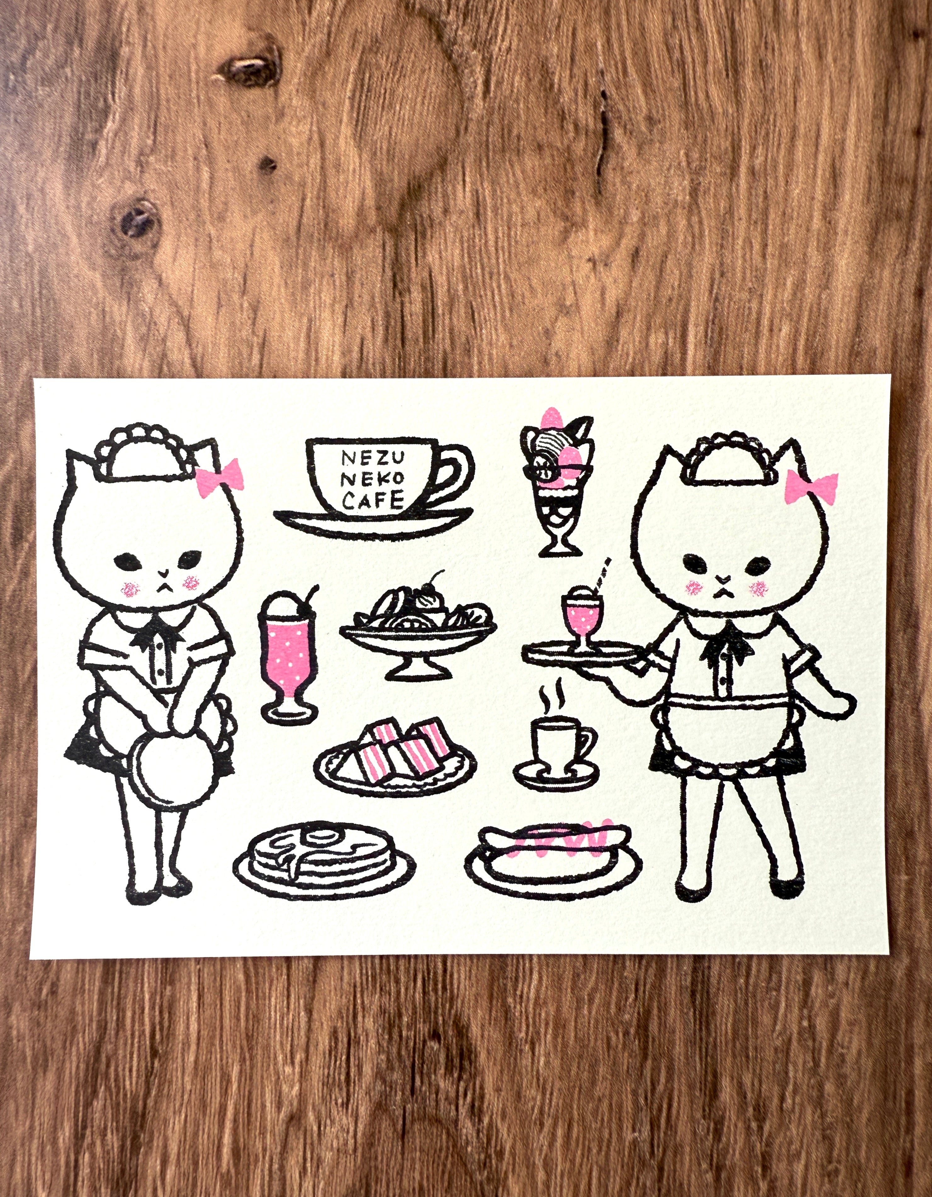 [Tsubame Books] Nezu Neko Cafe postcard