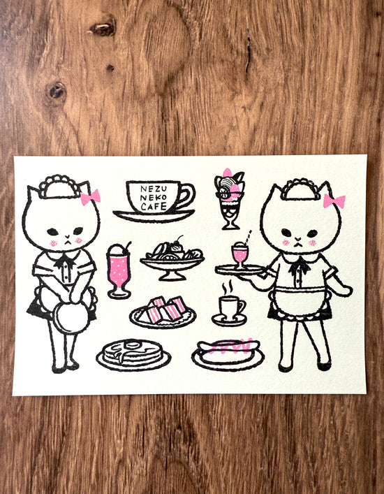 [Tsubame Books] Nezu Neko Cafe postcard