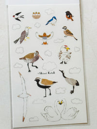 [SEAL-DO] Shinzi Katoh x Kira Kira Hologram Layer sticker sheet: Aurora Borealis Magic Hour • Migratory Birds of the World