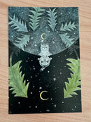 [4legs] Cat Seasons postcard
