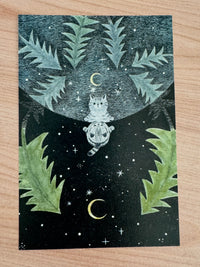 [4legs] Cat Seasons postcard