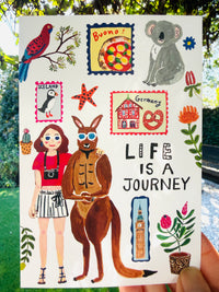 [Yuh Takahashi] Life is a Journey 🇦🇺 postcard