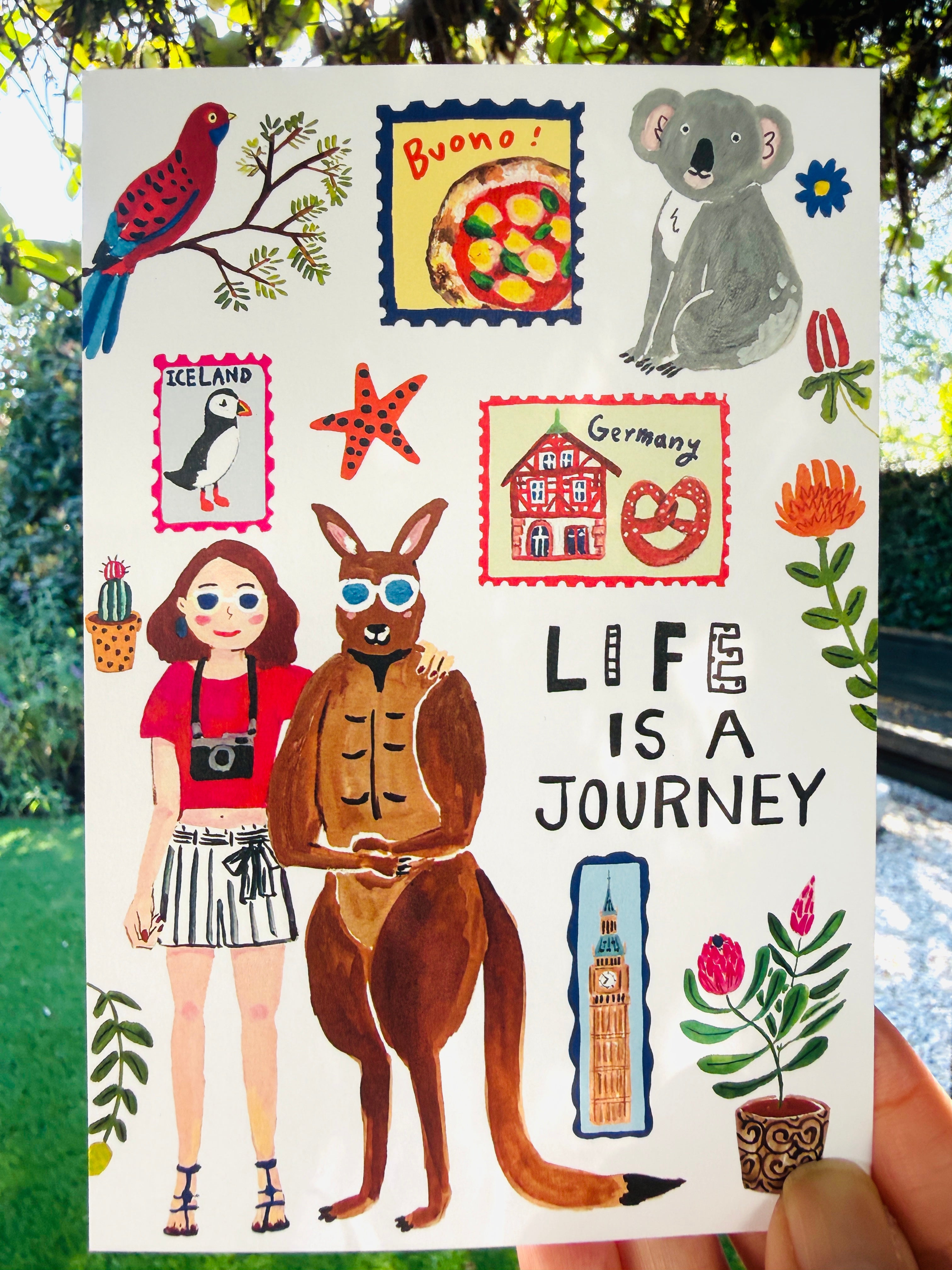 [Yuh Takahashi] Life is a Journey 🇦🇺 postcard