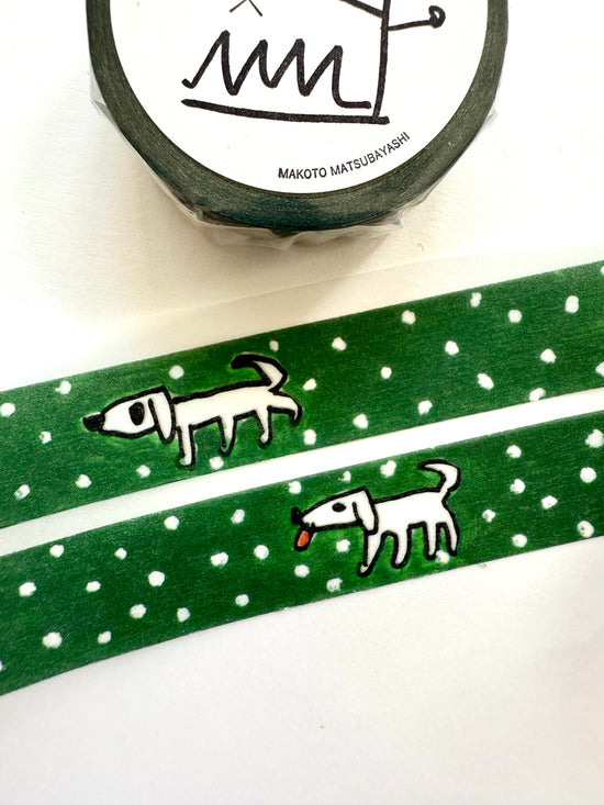 [mt] Makoto Matsubayashi x Dog Stroll washi tape