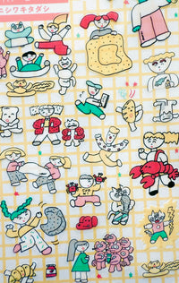 [Nishiwaki Tadashi] Creators Circus collab x Fun with Food & People sticker sheet